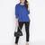 Laqa blue smocking classic women top