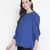 Laqa blue smocking classic women top