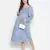 Bleed Blue  smocking polka print comfy maternity dress