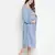 Bleed Blue  smocking polka print comfy maternity dress