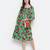 Denser Green floral print smocking comfy maternity dress
