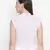 Baby doll pink color women pussy bow top