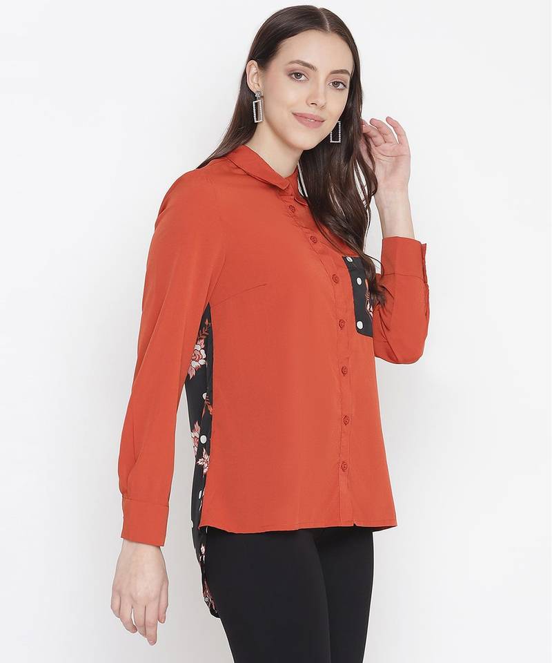 TonniBL Rust colour women Shirt