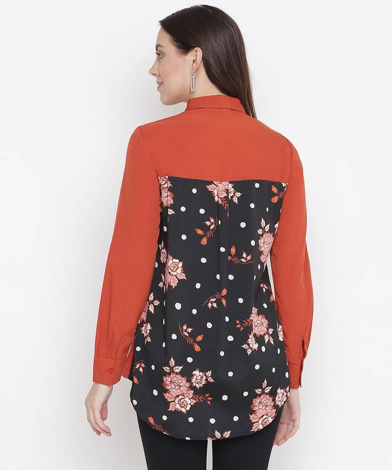 TonniBL Rust colour women Shirt