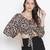 Scandal animal print tie-knot women top
