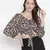 Scandal animal print tie-knot women top
