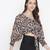 Scandal animal print tie-knot women top