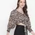 Scandal animal print tie-knot women top