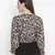 Scandal animal print tie-knot women top