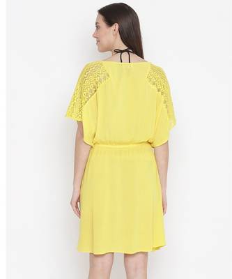Yellow women nightwear dress 5
