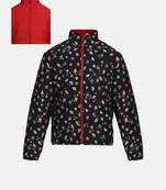 Warmed polka print cute Quilted girl jacket