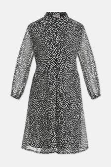 Animal printed flared girl dress