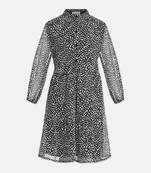 Animal printed flared girl dress