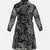 Jazk black tropical print starling flared girl dress