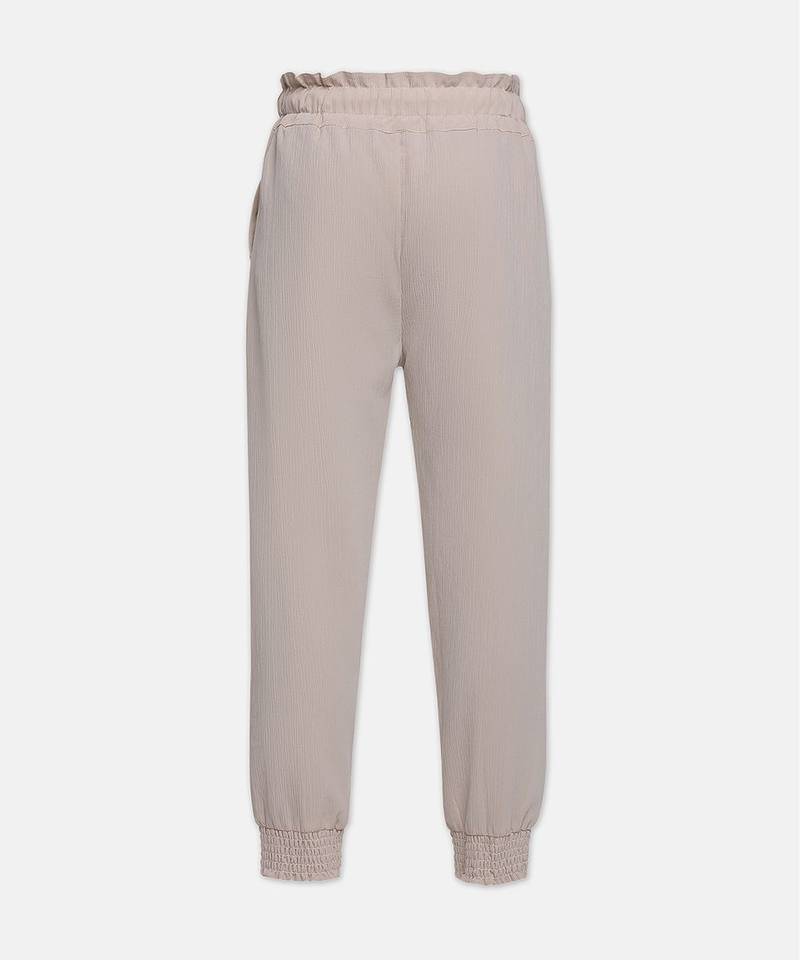 Baby Brown tie-knot stylish animal print girl pant