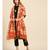 Cotton Silk Peach Banarasi Work  dupatta