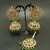 Green Copper Gold Plated Kundan Handmade Light Weight Jhumki Maangtika Set