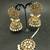 White Copper Gold Plated Kundan Handmade Light Weight Jhumki Maangtika Set