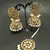 White Copper Gold Plated Kundan Handmade Light Weight Jhumki Maangtika Set