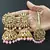 Pink Copper Gold Plated Kundan Handmade Light Weight Jhumki Maangtika Set