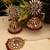 Maroon Copper Gold Plated Kundan Handmade Light Weight Jhumki Maangtika Set