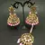 Pink Copper Gold Plated Kundan Handmade Light Weight Jhumki Maangtika Set