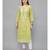 Ethnava Green Cotton  Lucknowi Chikankari Womens Kurta
