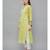 Ethnava Green Cotton  Lucknowi Chikankari Womens Kurta