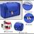 atorakushon ®Nylon Hanging Travel Toiletry Bag Cosmetic Makeup Storage Box Vanity Organizer Jewellery Pouch (Royal blue)