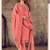 PinkWevon Jacquard Designer Hand WorkCottonsemi-stitchedDesignerplazzoparty wear salwarsuit