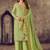 GreenWevon Jacquard Designer Hand WorkCottonsemi-stitchedDesignerplazzoparty wear salwarsuit