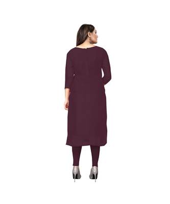 Wine Georgette Embroidered Dress Material With Duptta 2