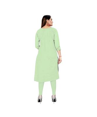 Light green Chanderi Embroidered Dress Material With Duptta 2