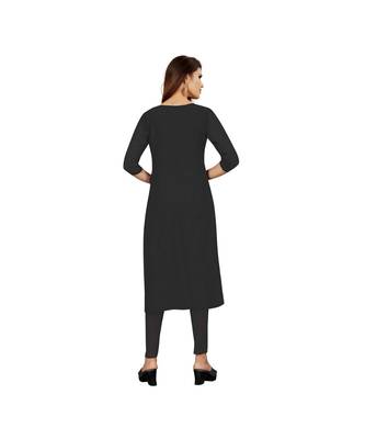 Black Georgette Embroidered with Sequins Dress Material With Duptta 2
