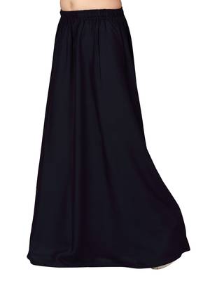 Blue plain cotton kids-skirts 3