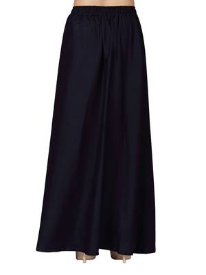 Blue plain cotton kids-skirts 4