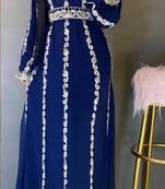Dubai Moroccan Islamic Kaftan Party Wear Hand Beaded Work for women 