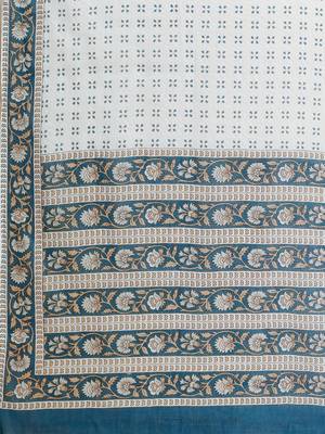 Printed & Embroidered Anarkali Cotton Aqua Stitched Kurta Pant With Dupatta 6