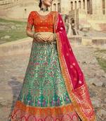 Woven Banarasi Art Silk Lehenga