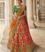 Woven Banarasi Art Silk Lehenga
