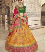 Woven Banarasi Art Silk Lehenga