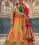 Woven Banarasi Art Silk Lehenga