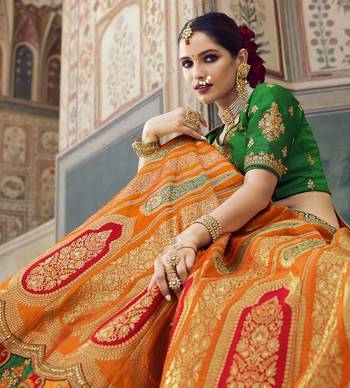 Woven Banarasi Art Silk Lehenga 2