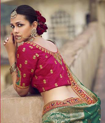 Woven Banarasi Art Silk Lehenga 2