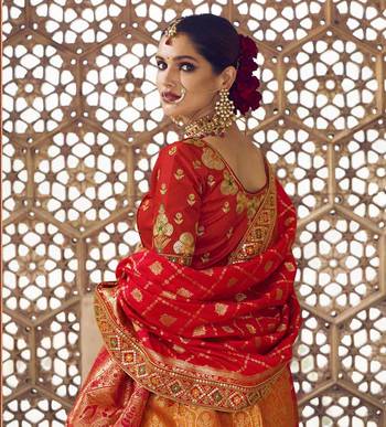Woven Banarasi Art Silk Lehenga 2
