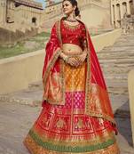 Woven Banarasi Art Silk Lehenga