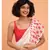Suta Women White Pure Cotton Saree With Polka Printed Ruffle Border