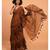 Suta Brown Pure Cotton With Black Polka Printed Ruffle Border Saree