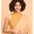 Suta Women Orange Polka Printed Ruffle Border Pure Cotton Saree