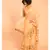 Suta Women Orange Polka Printed Ruffle Border Pure Cotton Saree
